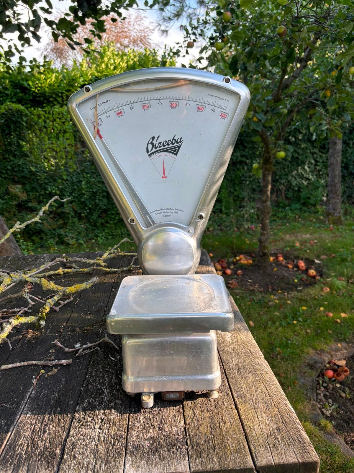 Vintage Bizerba weegschaal - Type 0.5 UKW 1, Ophalen, Gebruikt, Precisieweegschaal, Minder dan 50 kg