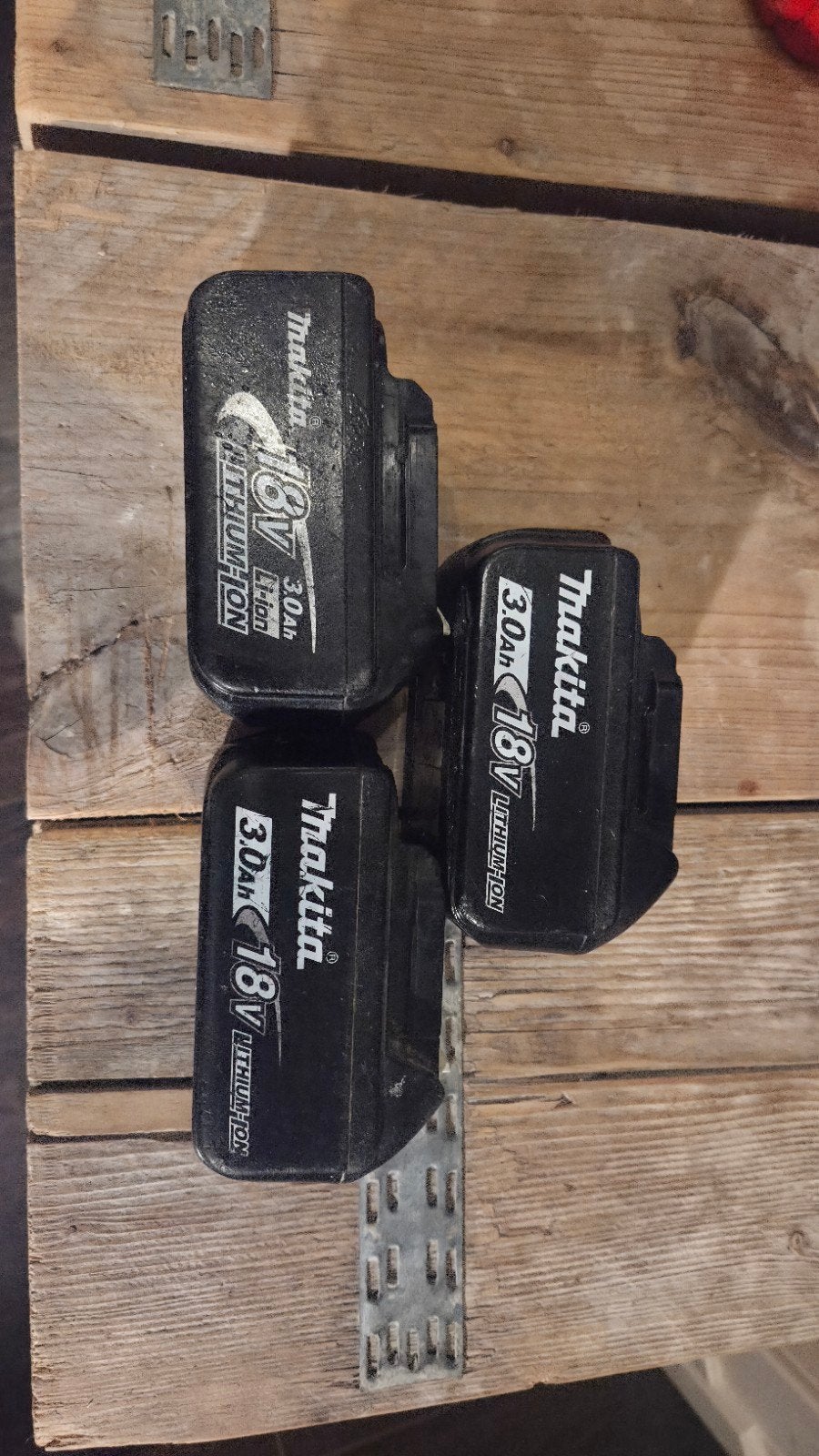 Makita 18V 3.0Ah accu's - Werken perfect!, Ophalen of Verzenden