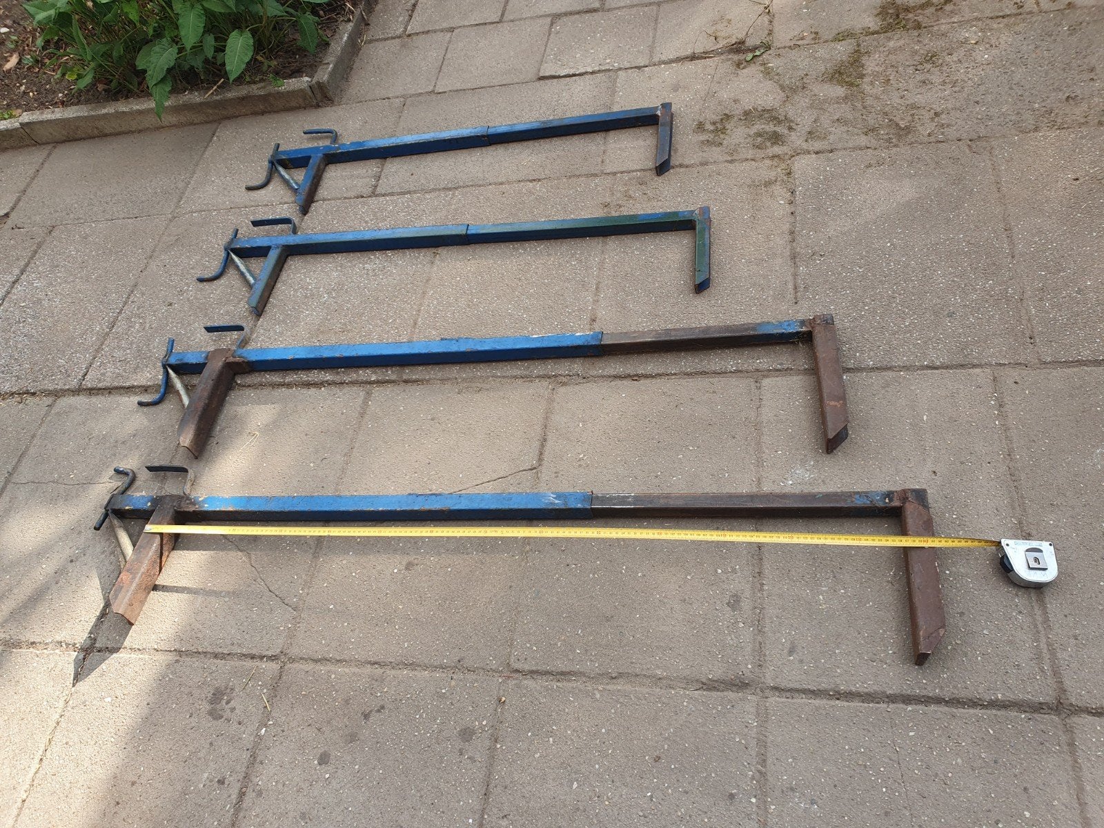 Set van 4 robuuste lijmklemmen voor houtbewerking, Doe-het-zelf en Verbouw, Gereedschap | Handgereedschap, Ophalen, Gebruikt, Klem