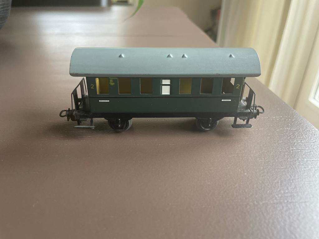 Märklin 4000 Wagon - Groen, Wisselstroom, Gebruikt, Wagon, Ophalen of Verzenden