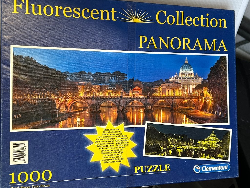 Puzzel Clementoni "Rome" Fluorescent collection Panorama, Ophalen, 500 t/m 1500 stukjes, Gebruikt, Legpuzzel