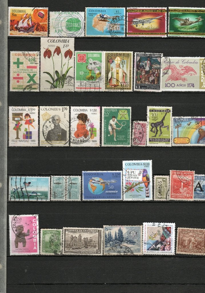 Colombia kavel 121, Verzenden, Gestempeld, Noord-Amerika