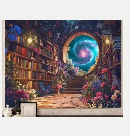 Vintage Fantasy vlaggen - Sprookjes / Boomhut / Boeken, Diversen, Ophalen of Verzenden, Nieuw