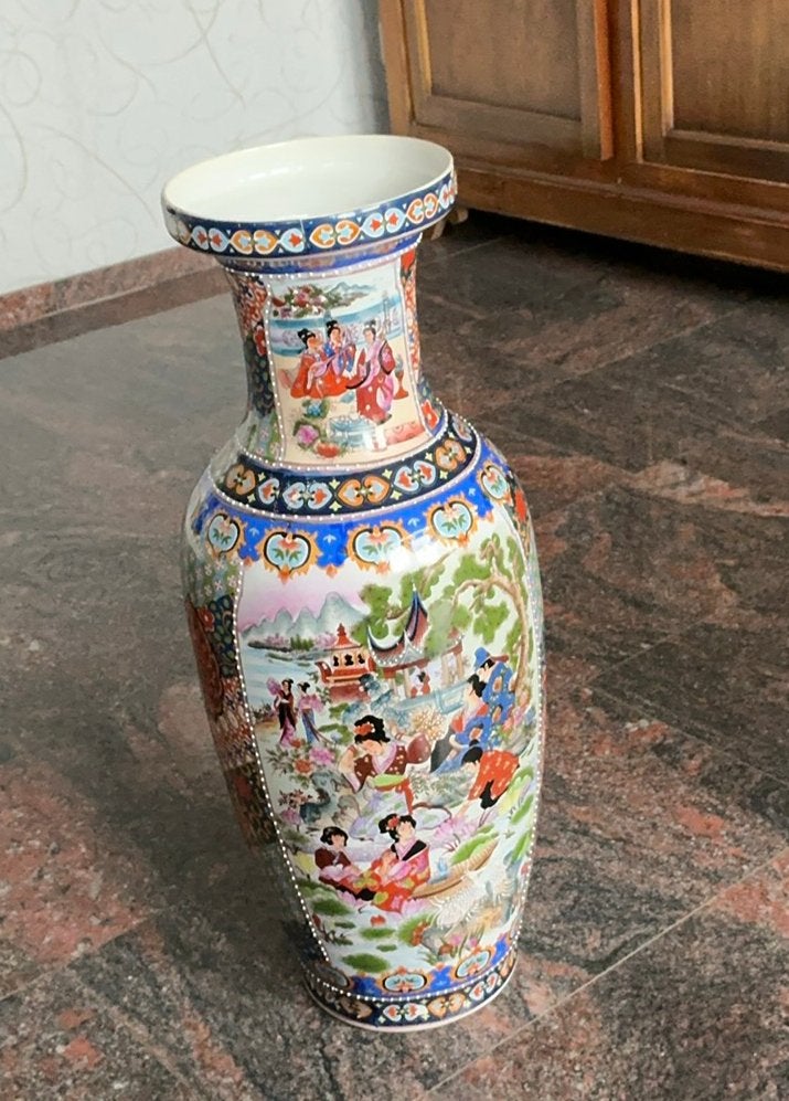 Antieke chineese vaas. 60cm hoog., Antiek en Kunst, Antiek | Vazen, Ophalen
