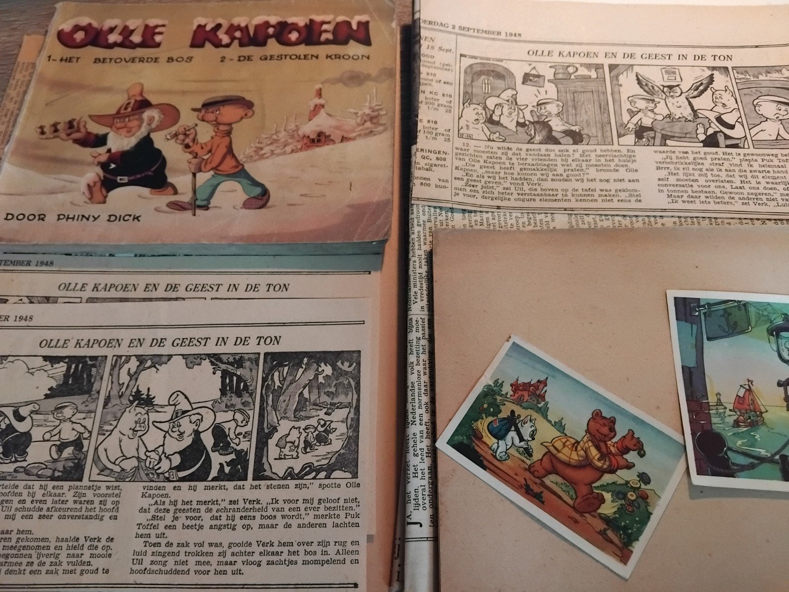 15x oude stripverhalen en advertenties, Verzamelen, Ophalen of Verzenden