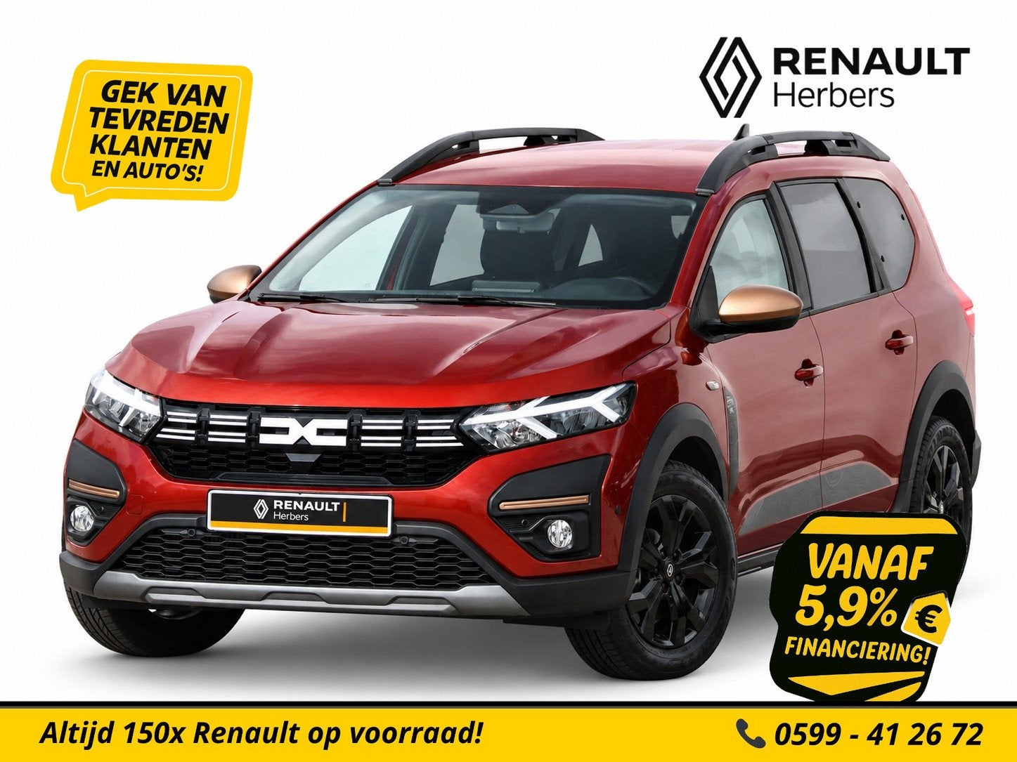 Dacia Jogger 1.0 TCe 100 ECO-G Extreme 7p. LPG G3 / ALLE OPT, Voorwielaandrijving, 101 pk, Gebruikt, Handgeschakeld