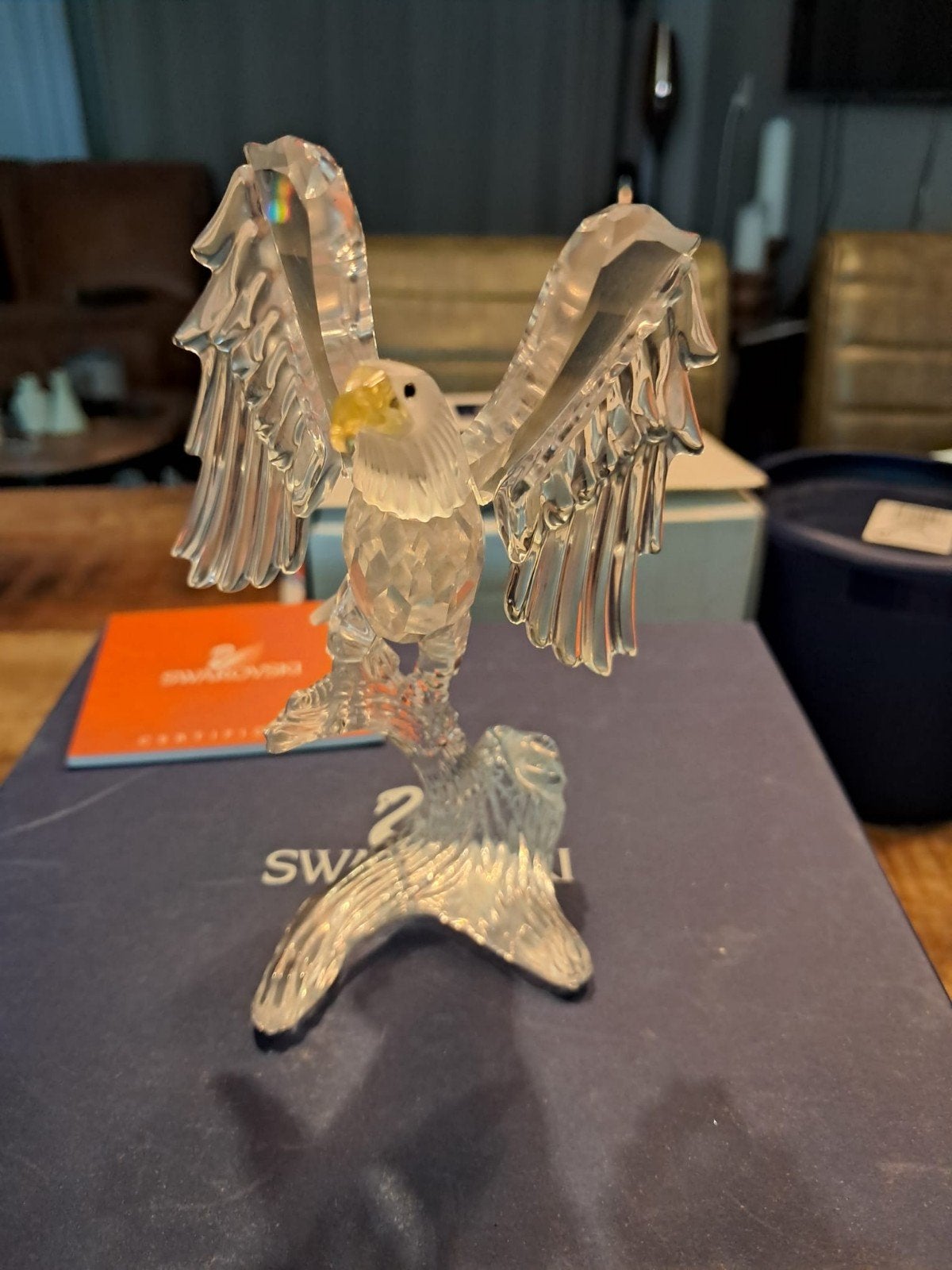 Swarovski Zeearend Kristal Figuur - Prachtig Decoratiestuk, Verzamelen, Swarovski, Ophalen of Verzenden, Zo goed als nieuw, Figuurtje