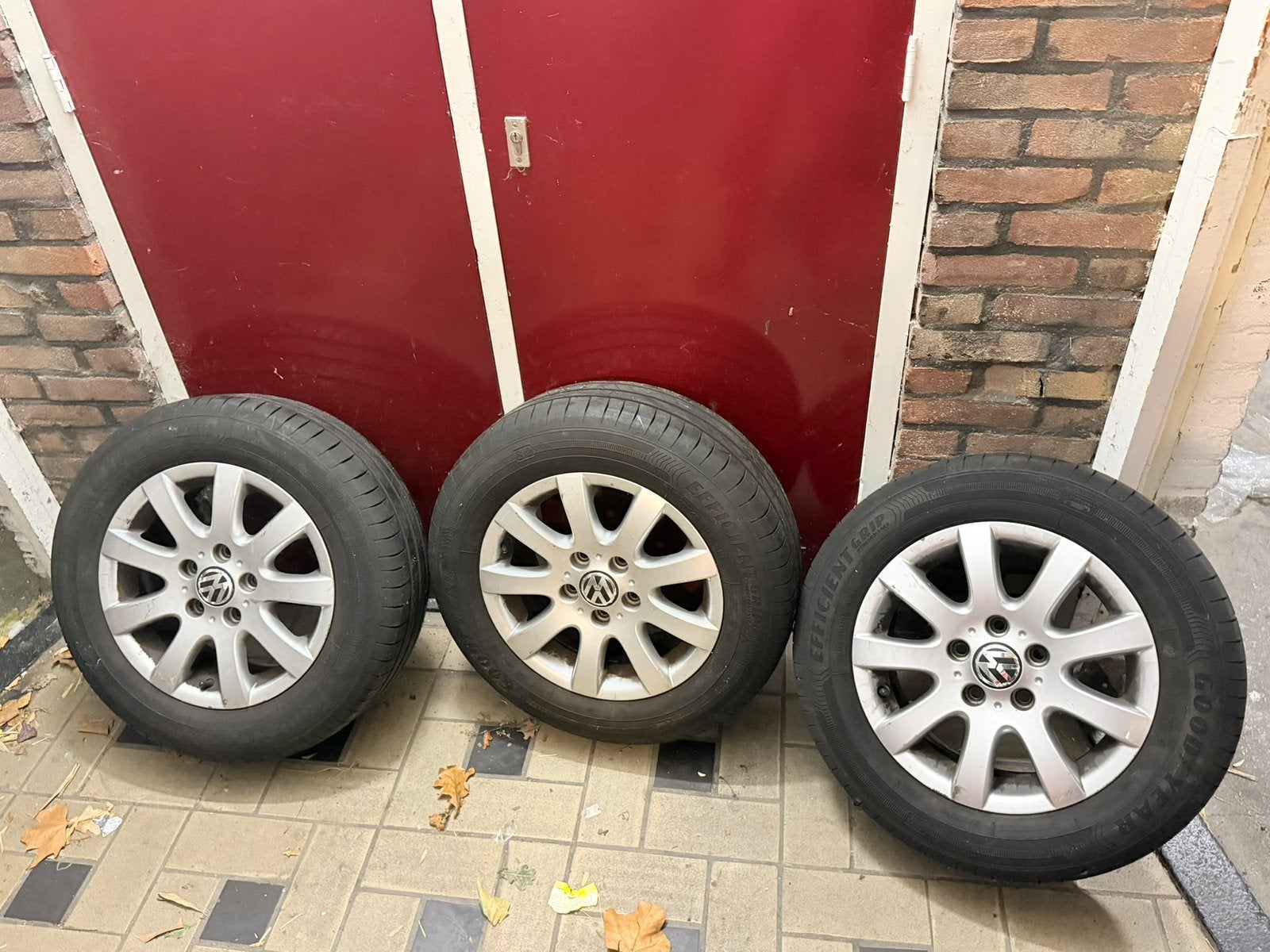 Efficient grip banden 195/65R15 3 stuks met velg, Ophalen of Verzenden