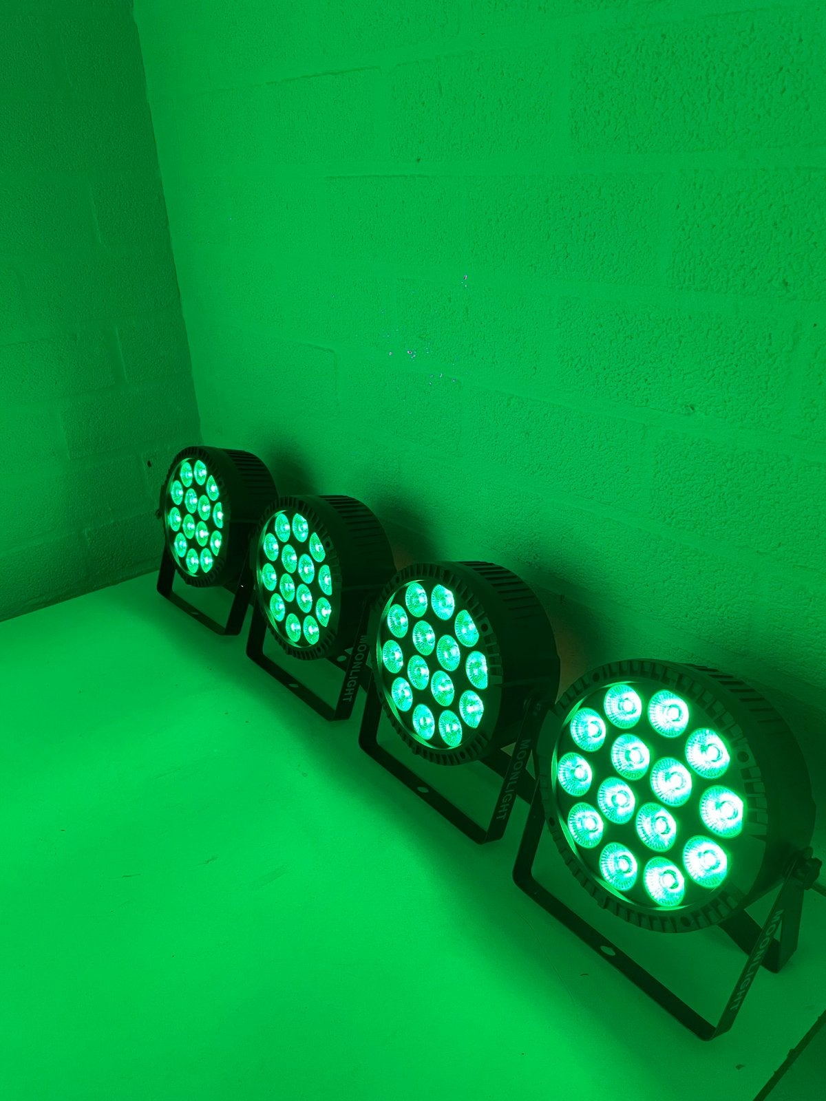 Pro rgbw led spots ( 10 W leds) dmx/ drl afstb (4 stuks), Ophalen of Verzenden, Zo goed als nieuw, Licht