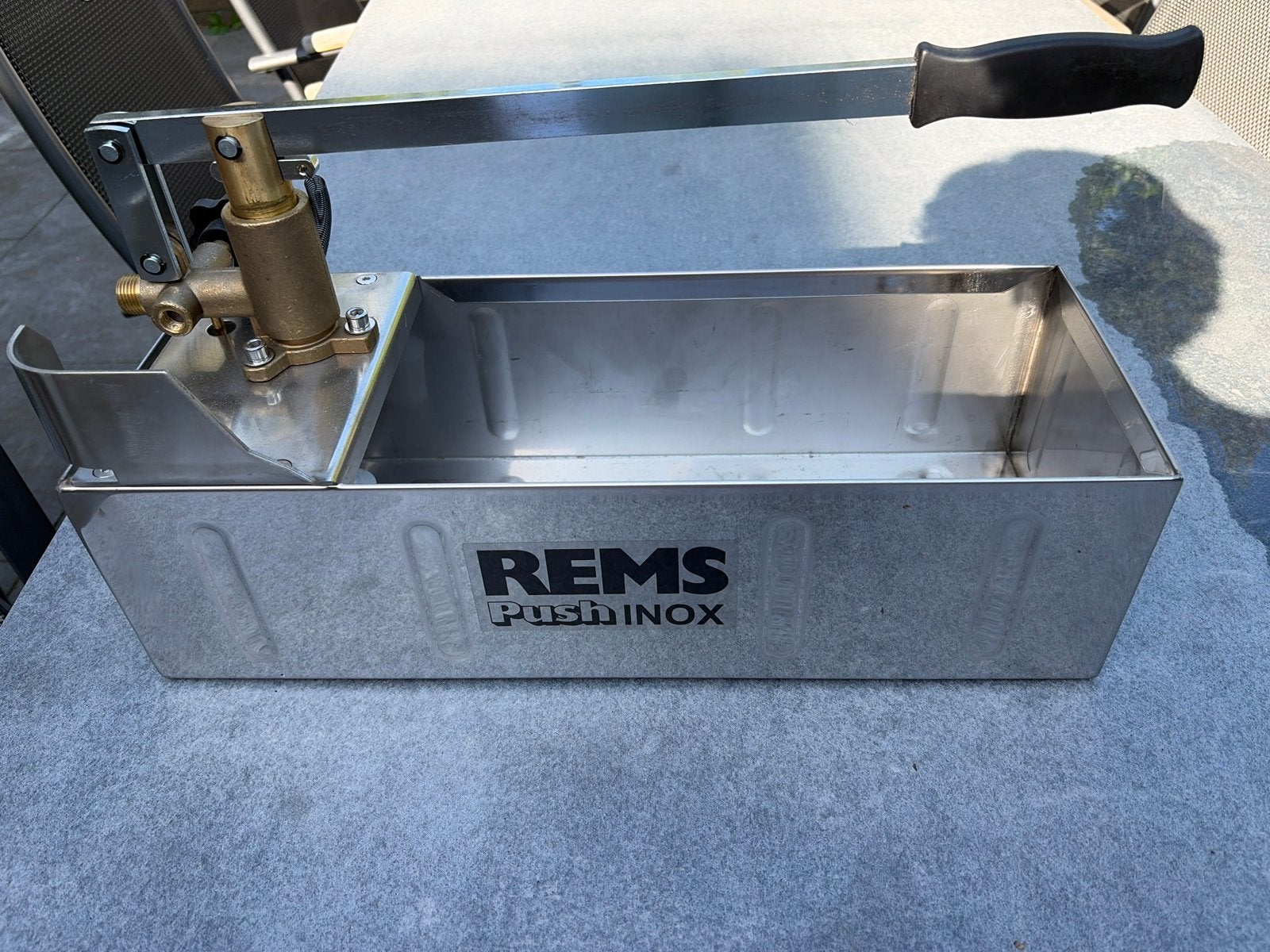 REMS Push INOX handmatige druktestpomp, Ophalen of Verzenden, Zo goed als nieuw, Overige typen, Overige merken