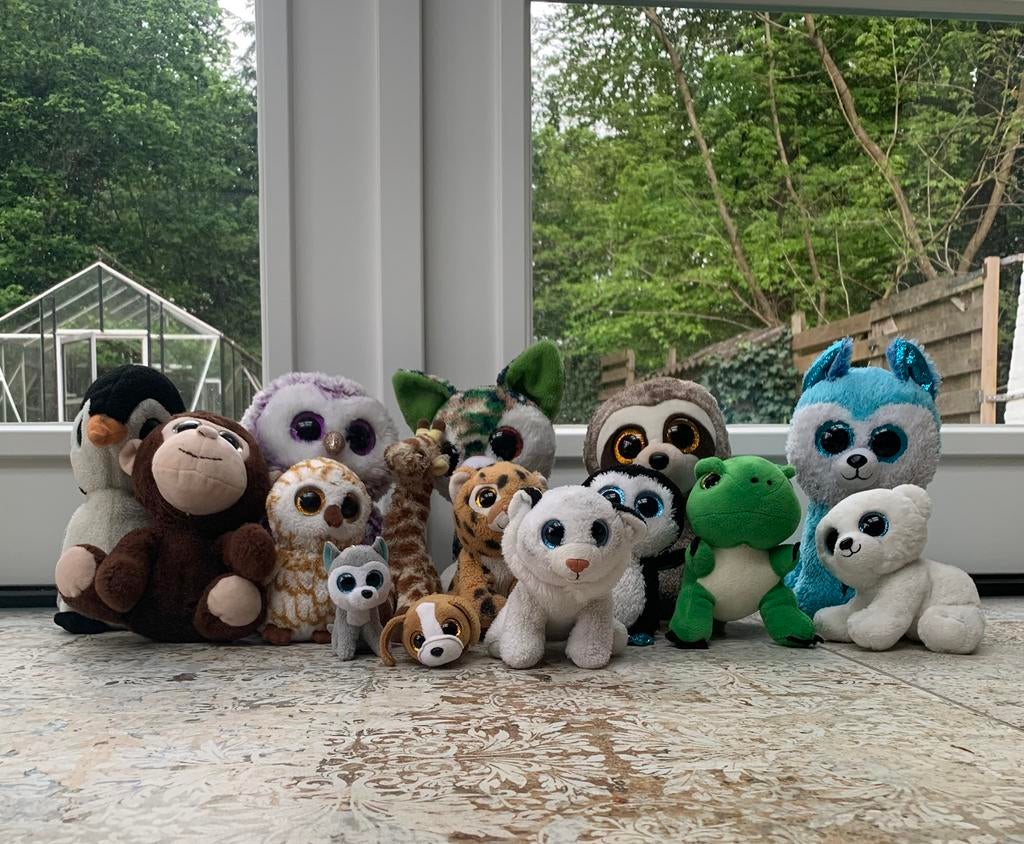 Diverse TY knuffels - ook los te koop!, Overige karakters, Overige typen, Ophalen of Verzenden, Zo goed als nieuw