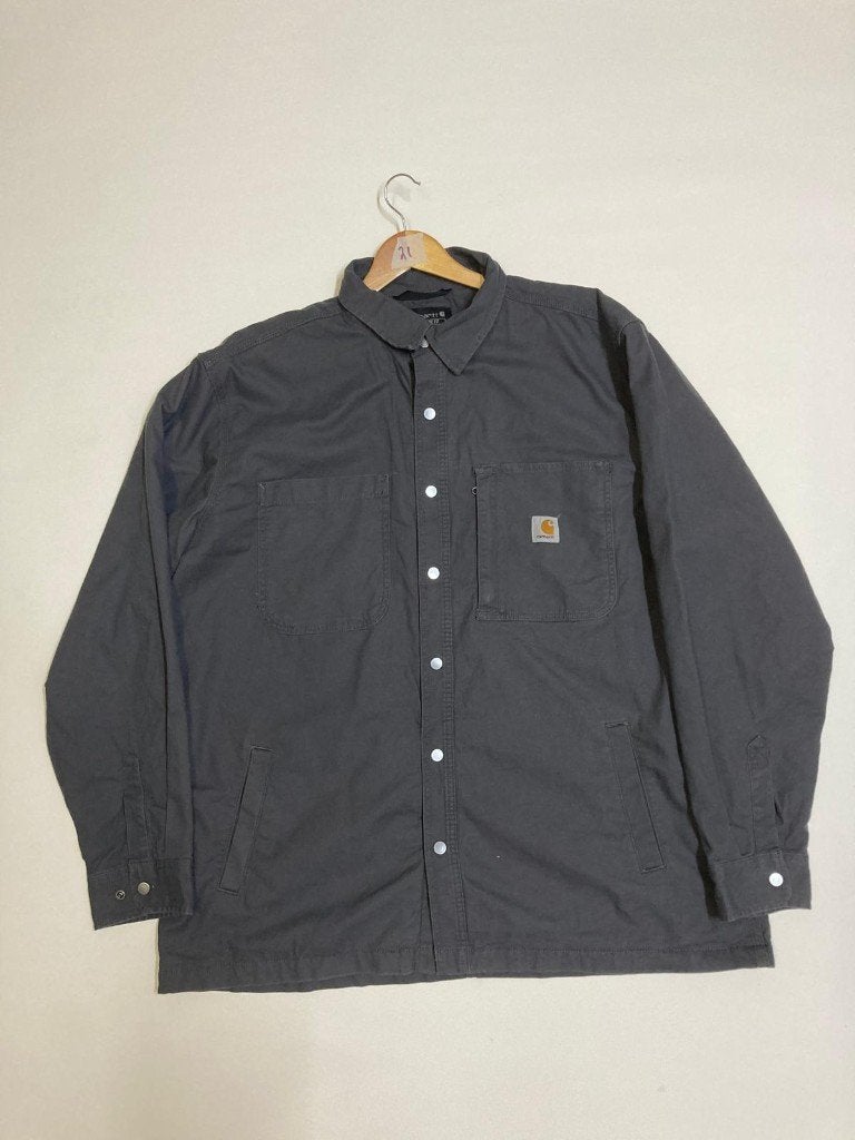 Carhartt Shacket - XL - Loose Fit - Grey - Flannel Inside, Carhartt, Maat 56/58 (XL), Ophalen of Verzenden, Zo goed als nieuw