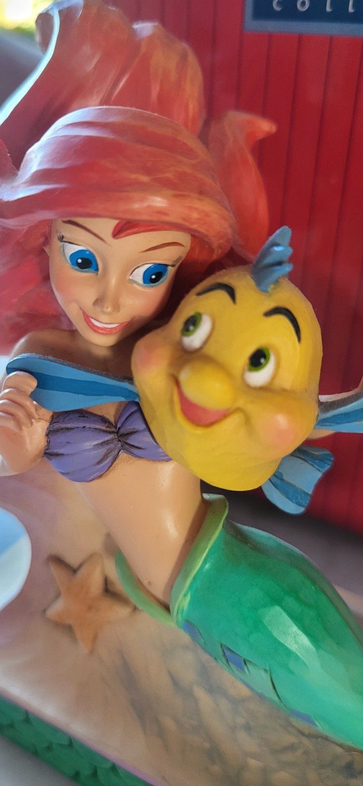 Disney Showcase Collection Jim Shore Ariel en Botje beeld, Ophalen of Verzenden, Zo goed als nieuw, Beeldje of Figuurtje
