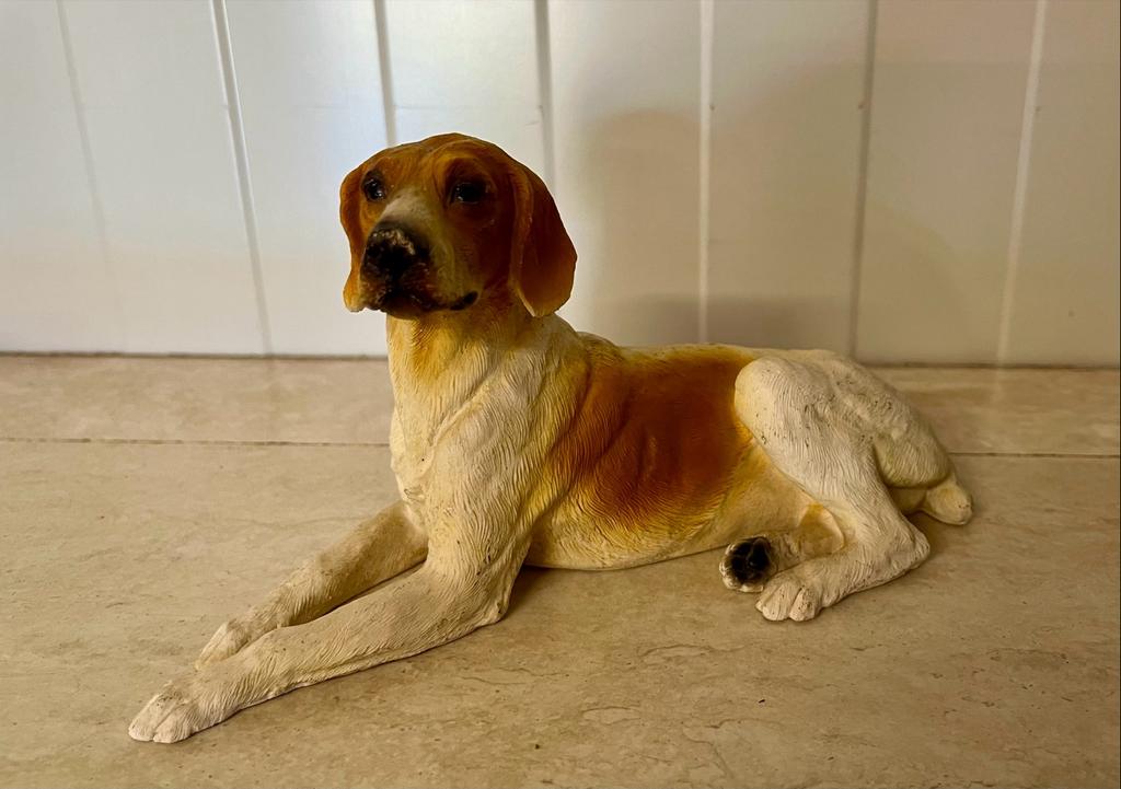 Beagle hondenbeeldje Original Casagna Italy, Verzamelen, Beelden en Beeldjes, Ophalen of Verzenden, Zo goed als nieuw, Dier