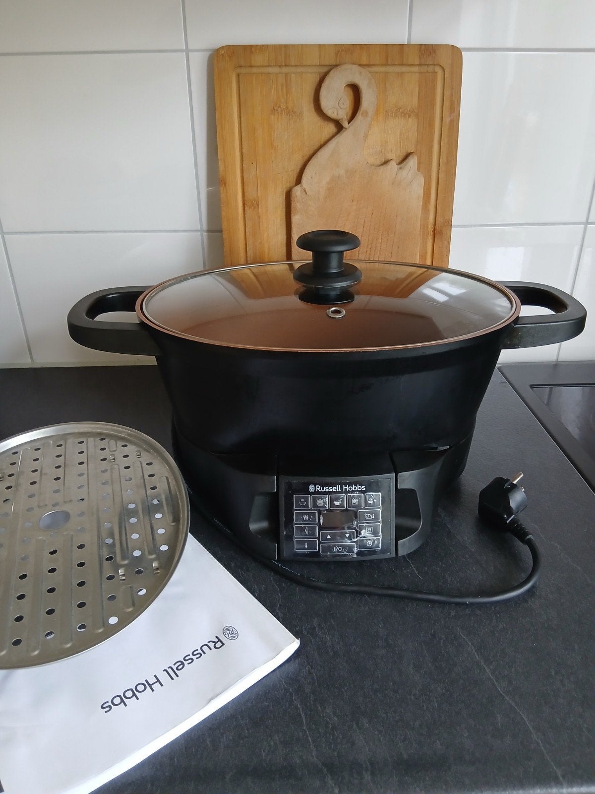Slowcooker Russell Hobbs 5,6 liter Good-to-go Multicooker, Ophalen, Gebruikt