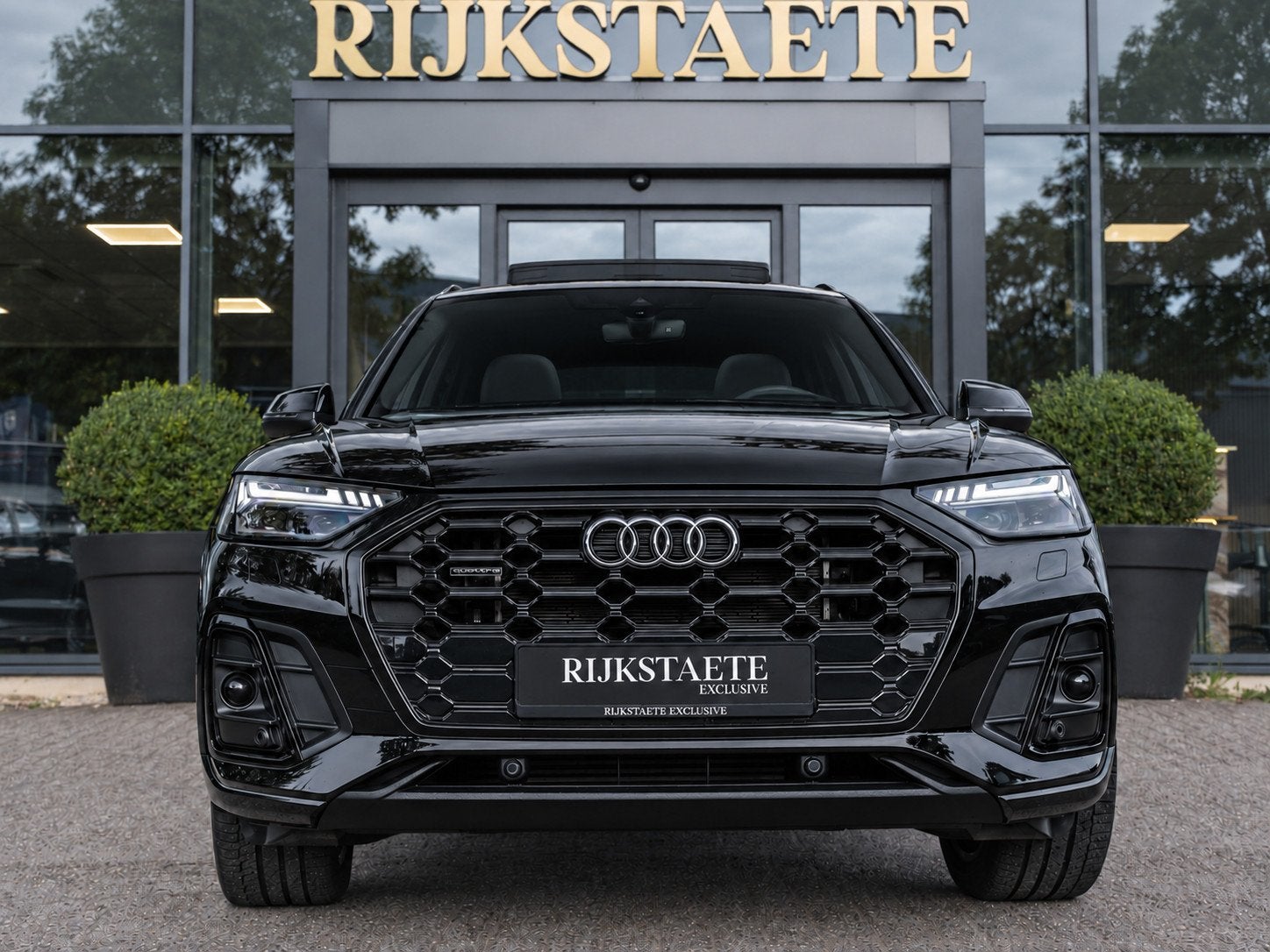 Audi Q5 50 TFSI e S-Line Competition|PANO|B&O|CAM|APP|SFEER, Auto's, Automaat, Dealer onderhouden, Zwart, 4 cilinders