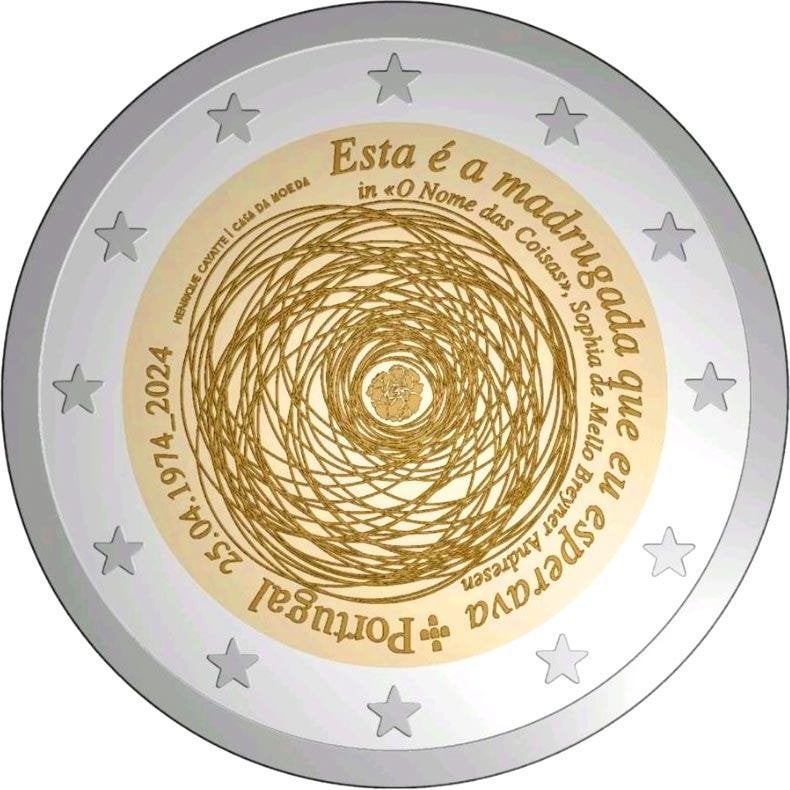 2 euro Portugal 2024 - 50 jaar Anjerrevolutie (UNC), Ophalen of Verzenden, Portugal, 2 euro, Losse munt