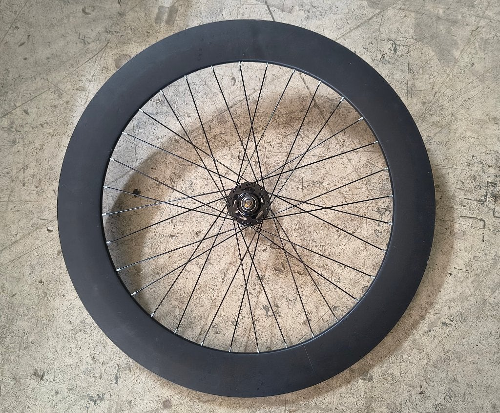 Fixie voorwiel 70mm alu velg, Ophalen, Gebruikt, Wiel, Aluminium