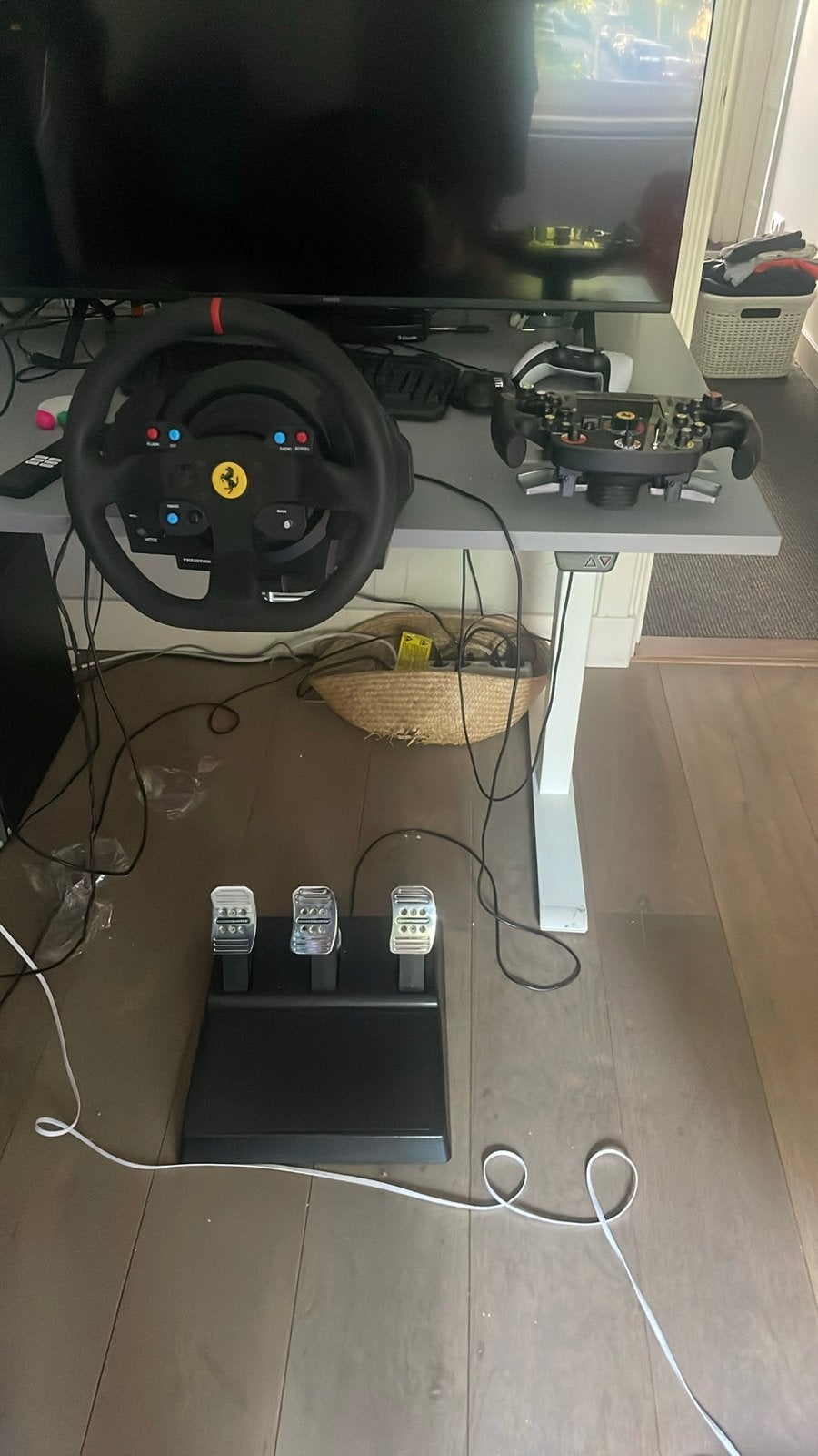 Thrustmaster T300RS GT Edition met Ferrari F1 Wheel Add-on, Racestuur, Force feedback, Zo goed als nieuw, Thrustmaster