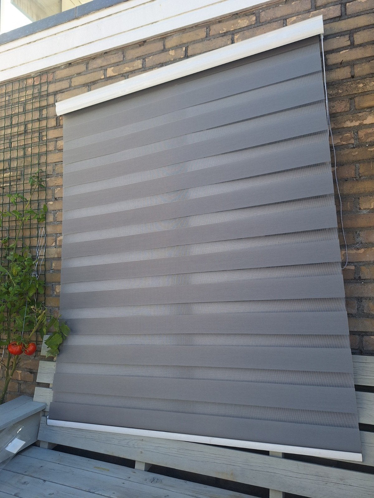 Rolgordijn 130 x 175  Gebruikt, Ophalen, Gebruikt, 100 tot 150 cm, Grijs