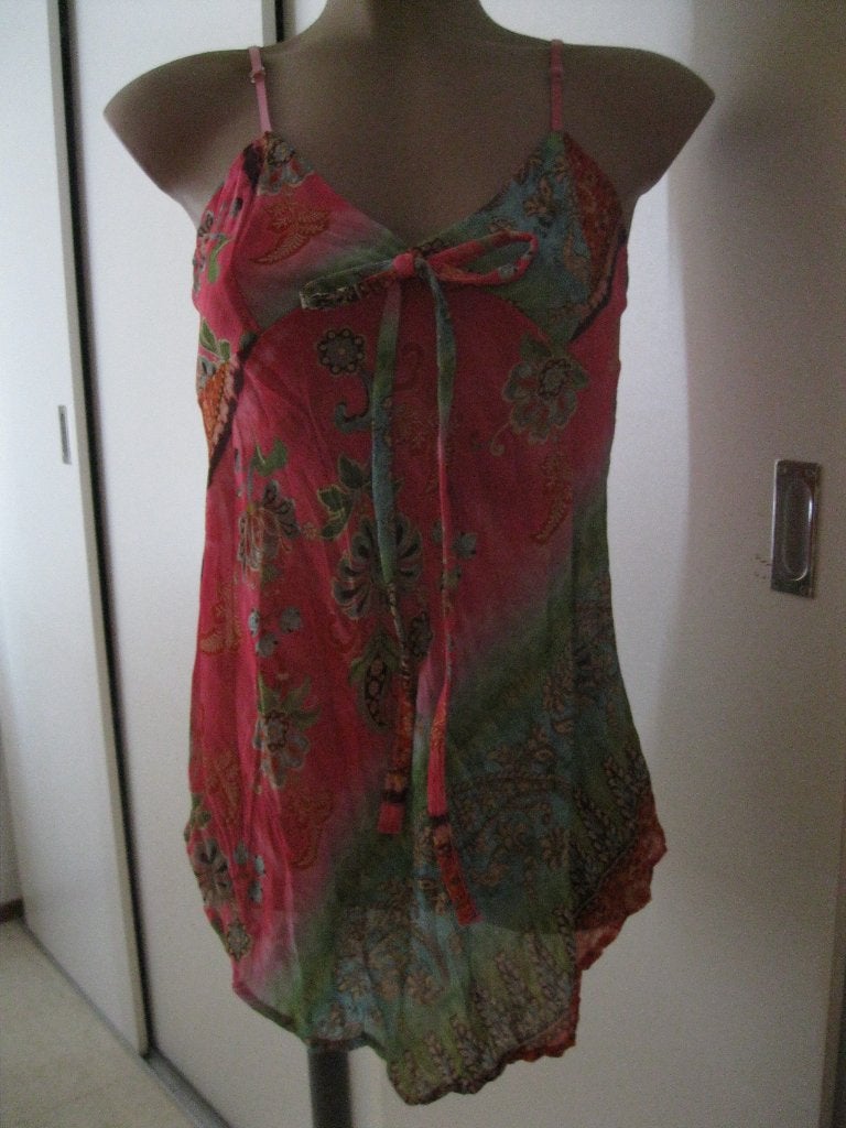 maat M, 1 gekleurde Twiggy jurk / tuniek, 41 cm., Kleding | Dames, Maat 38/40 (M), Meerkleurig, Ophalen of Verzenden, Zo goed als nieuw