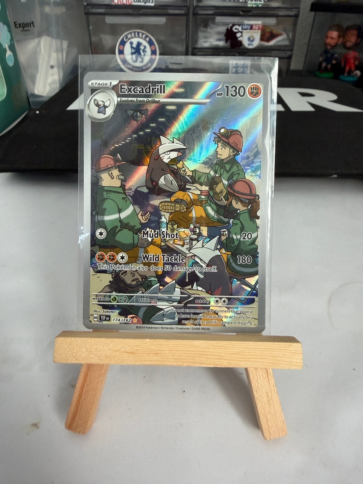 Pokemon Excadrill 174/162 TEF, Ophalen of Verzenden, Nieuw, Losse kaart