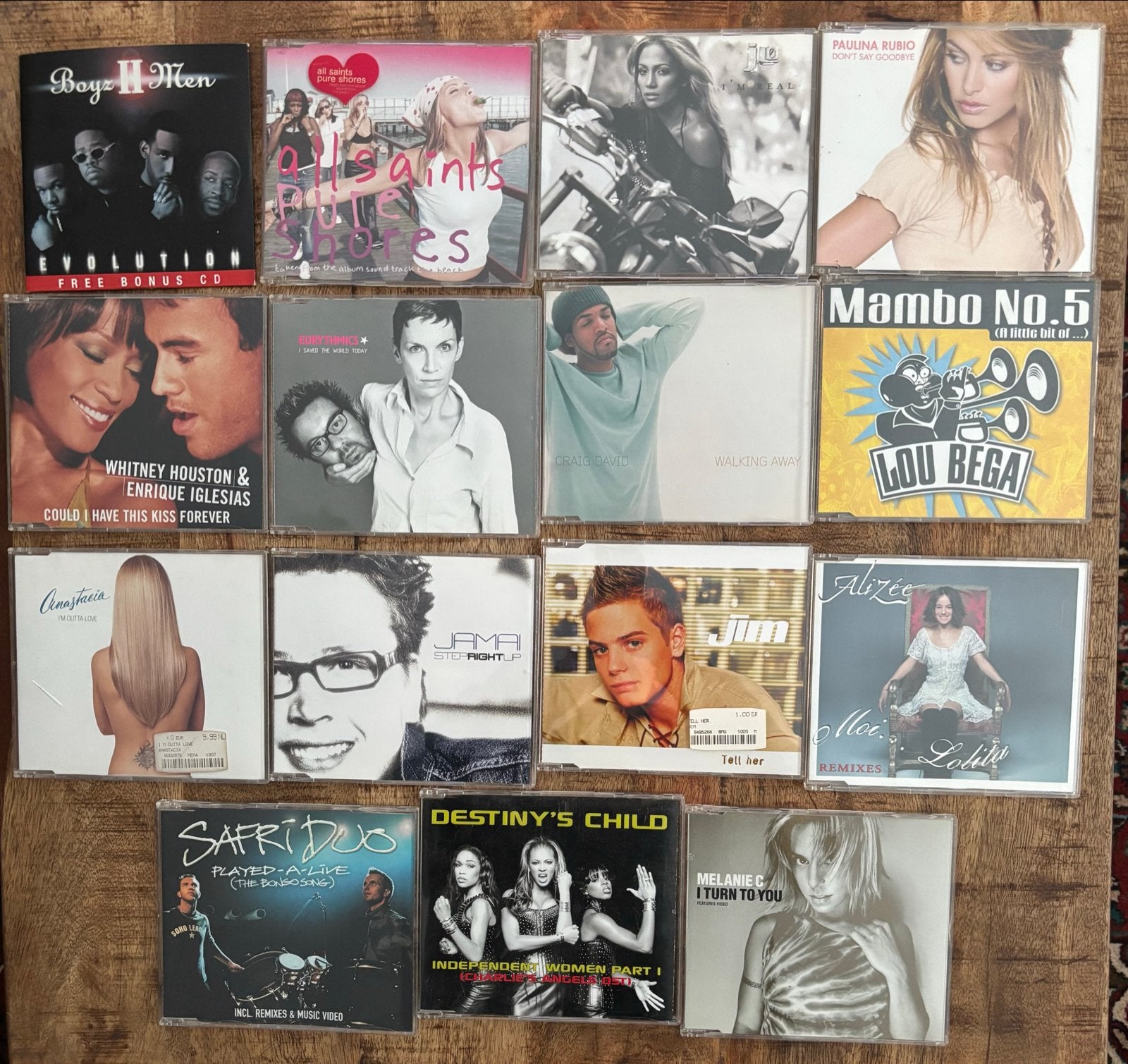 Collectie pop en R&B CD single-Diverse artiesten, 15 stuks, Cd's en Dvd's, Gebruikt, Pop, Ophalen of Verzenden, Single
