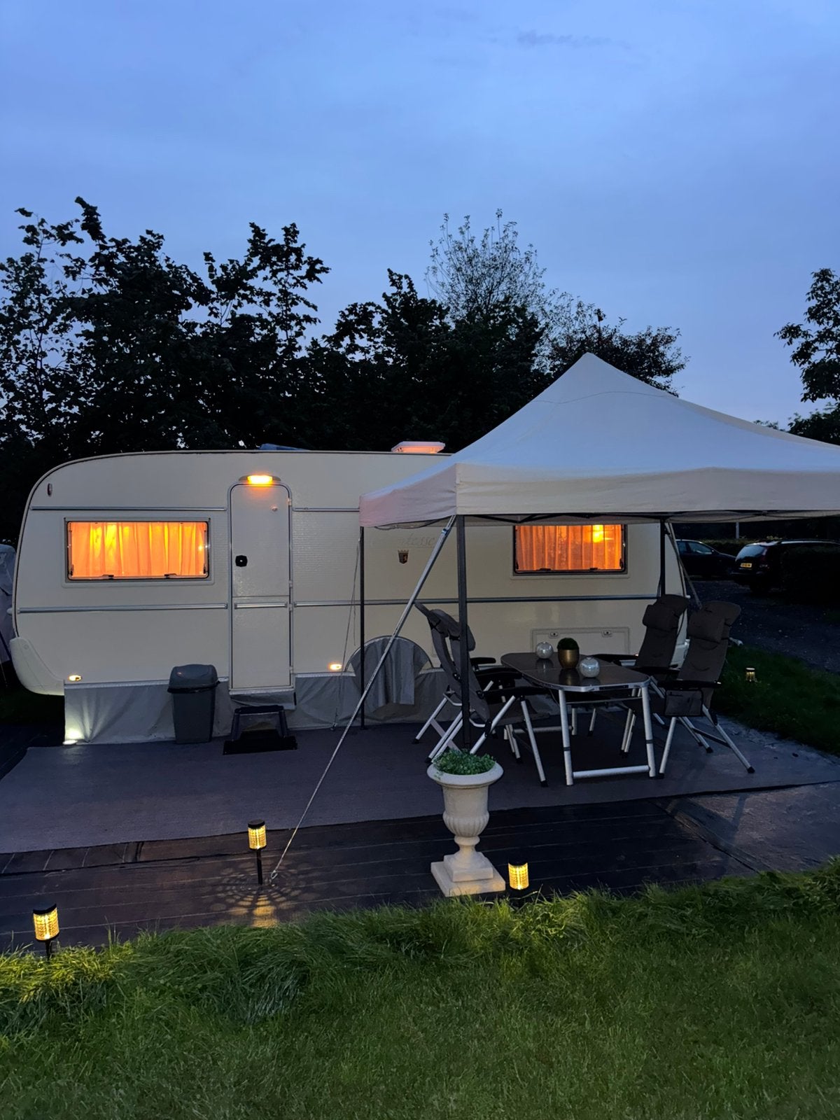 Zeldzaam mooie Tabbert Comtesse 2004 compleet tent luifel, Caravans en Kamperen, Rondzit, Tabbert, Frans bed, Particulier