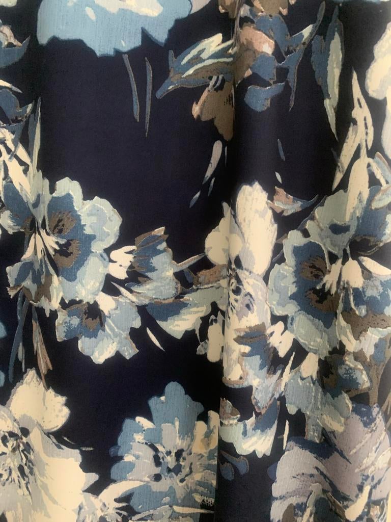 Mooi gebloemd t-shirt van m. collection maat 56, Kleding | Dames, Ophalen of Verzenden, Zo goed als nieuw, Blauw, Shirt of Top
