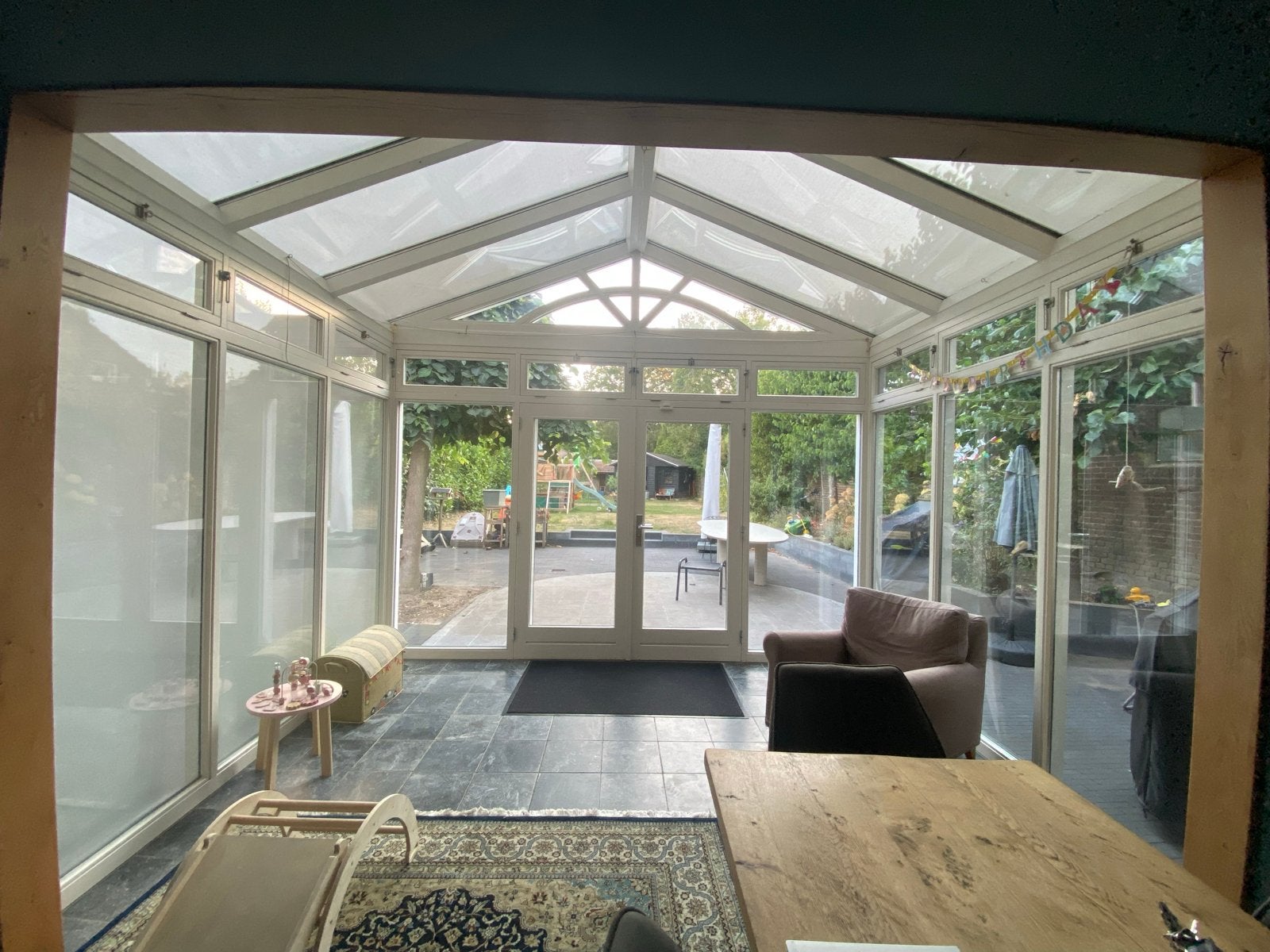 Luxe Veranda/Serre met Dubbele deuren, Ophalen, Gebruikt, Veranda