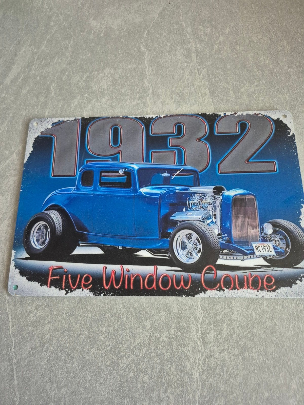 Metalen reclamebord 1932 Five Window Coupe, Ophalen of Verzenden, Nieuw, Reclamebord