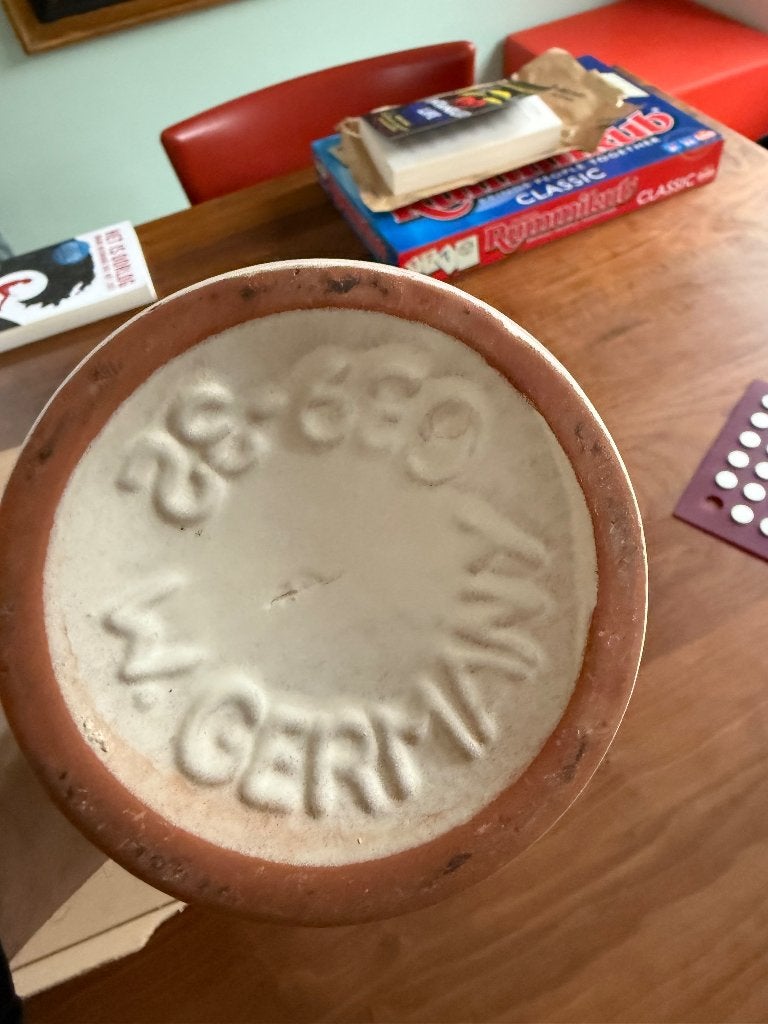 West Germany Sixties vaas Scheurich keramiek, Ophalen, Meerkleurig, 30 cm, Zo goed als nieuw