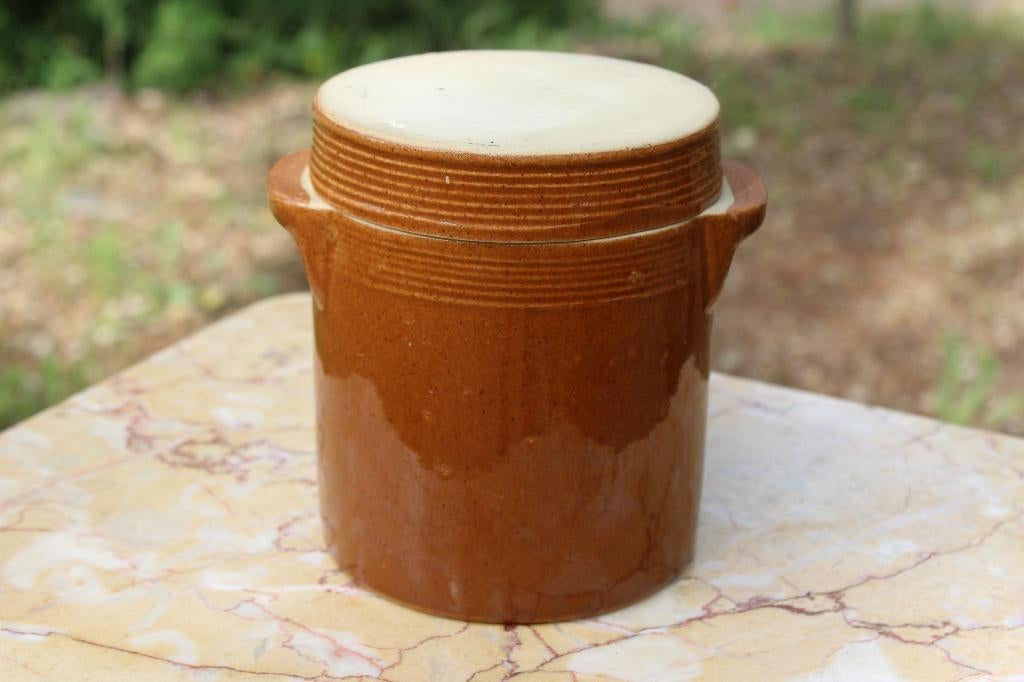 Brocante - Stel oude grespotten!, Ophalen of Verzenden, Bruin, Steen/keramiek, Gebruikt