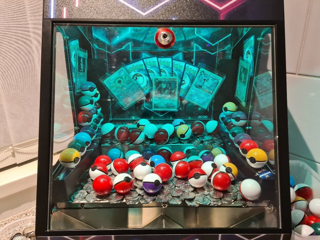 Coin Pusher 365 Munten Kermis Bartop Schuif Machine, Verzamelen, Overige munten, Ophalen, Zo goed als nieuw, Met sleutels