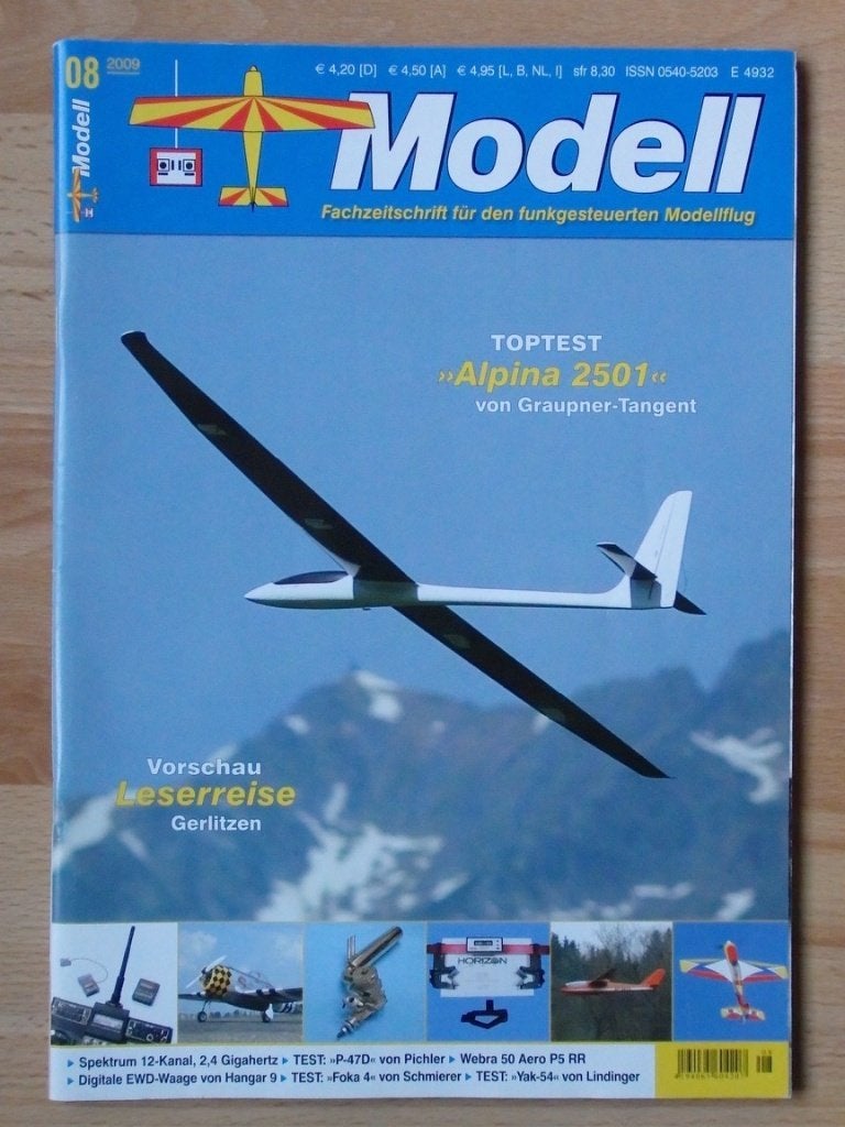 Tijdschrift Modell nummer 8 2009 (Duitstalig), Ophalen, Gelezen