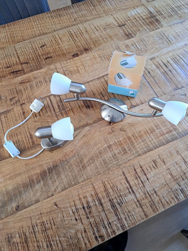 Lampenset., Ophalen, Zo goed als nieuw, Metaal of Aluminium