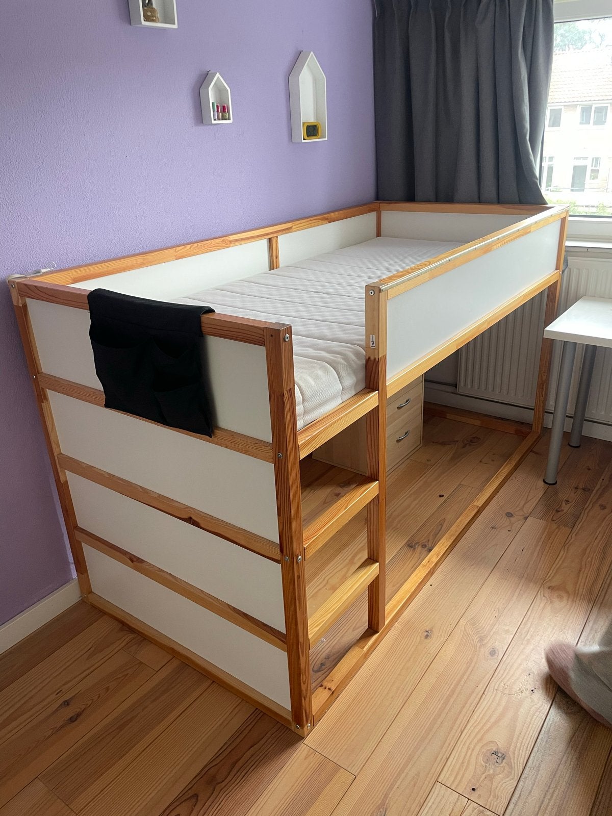 IKEA Kura omkeerbaar bed met Asvang matras, Kinderen en Baby's, Ophalen, 85 tot 100 cm, Gebruikt, Hoogslaper of Stapelbed