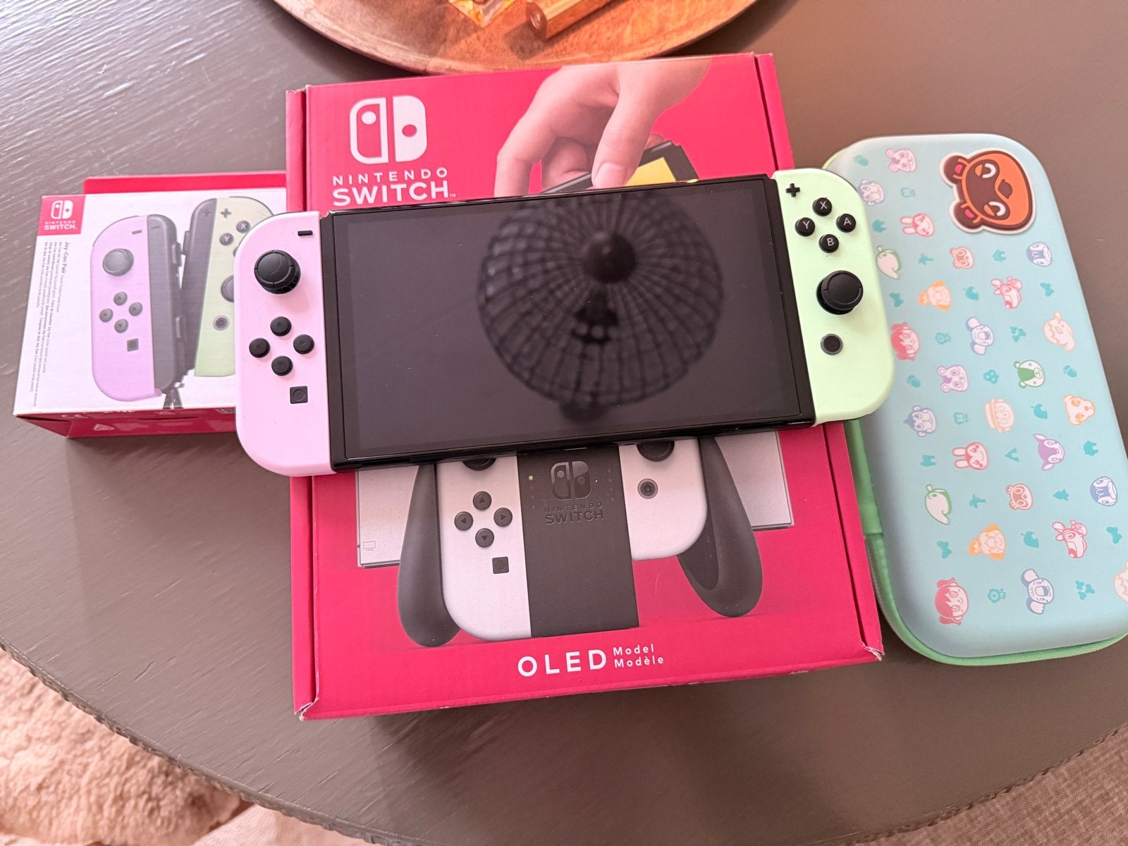 Nintendo Switch OLED compleet met extra's, Ophalen of Verzenden, Zo goed als nieuw, Met 2 controllers, Switch OLED