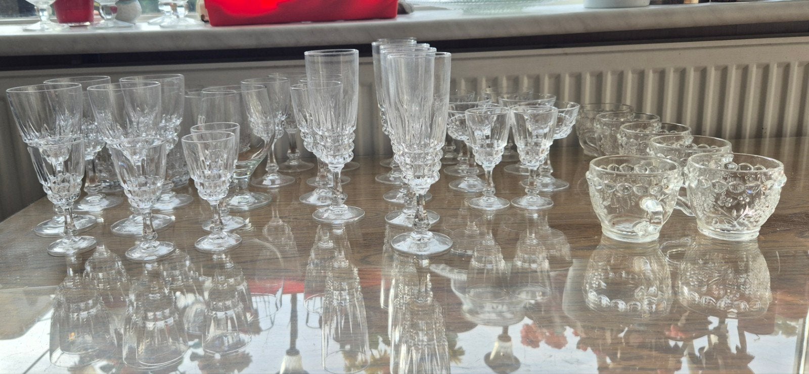 Diverse glazen set - Champagne, Wijn, Borrel en meer, Ophalen