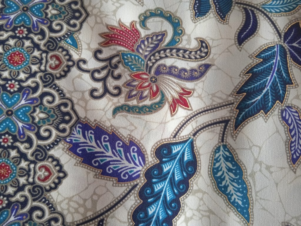 batik stof (batik halus Royal), Overige kleuren, Verzenden, Maat 46/48 (XL) of groter, Nieuw
