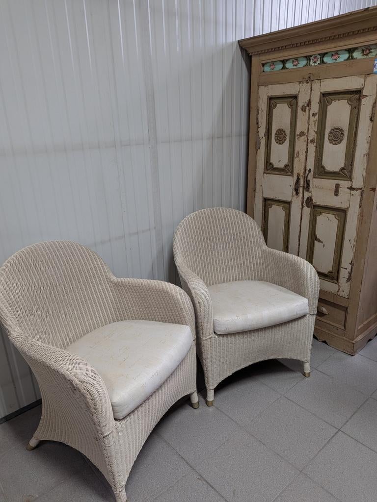 Castle Loom Fauteuils | Set van 2 | Wicker / Lloyd Loom Stij, Ophalen