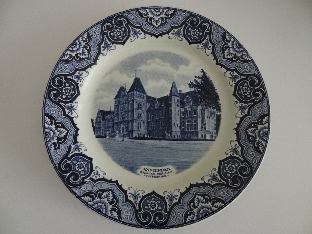 Oud blauw bord Amsterdam, Ophalen