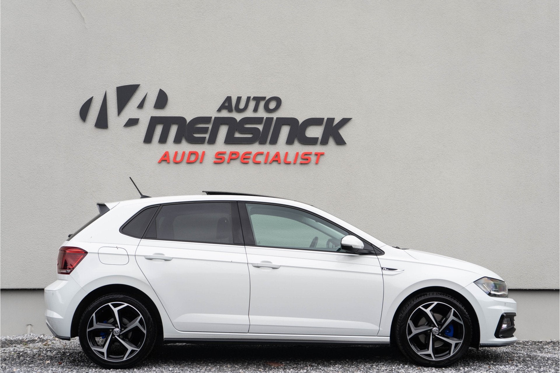 Volkswagen Polo 1.0 TSI Highline / R-Line/ Panoramadak/ Adap, Auto's, Stof, Gebruikt, 116 pk, Wit