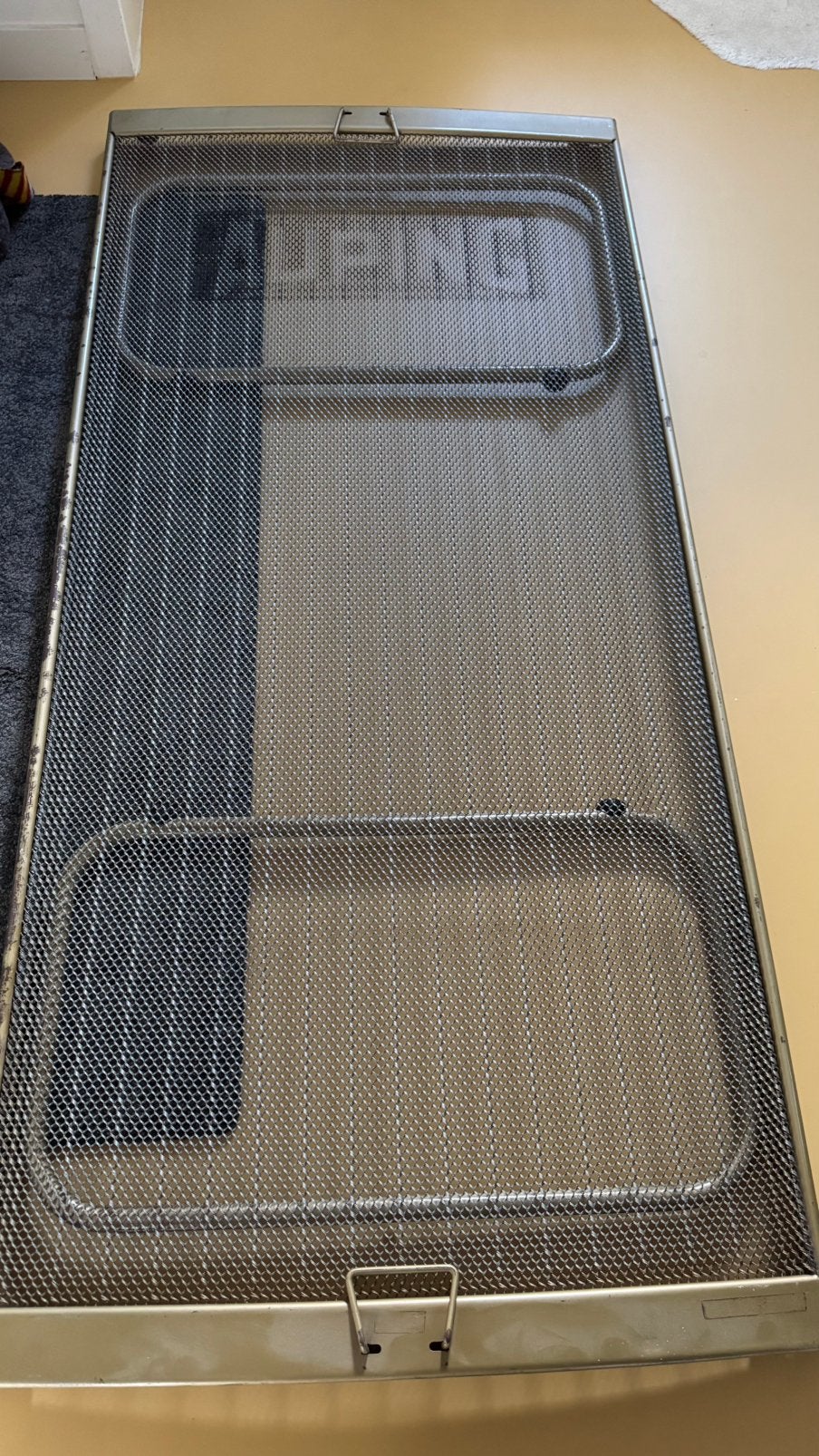 Opklapbaar Auping spiraal onderschuif bed logeerbed, Huis en Inrichting, Ophalen, Gebruikt, Eenpersoons, Bruin