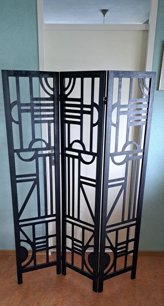 Fonq Kamerscherm zwart hout, Huis en Inrichting, Woonaccessoires | Kamerschermen, Ophalen, Gebruikt