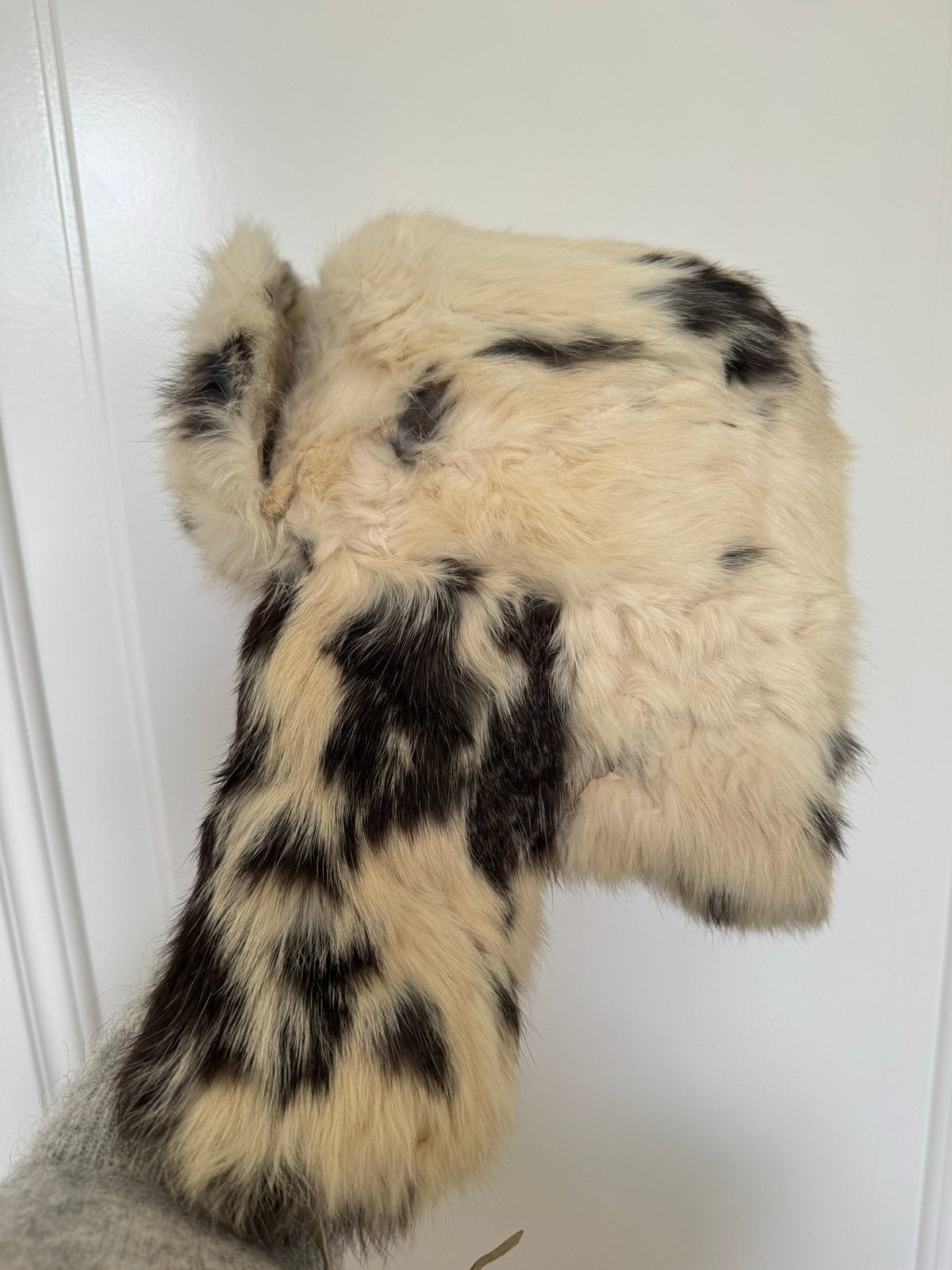 Vintage bontmuts met luipaardprint, Ophalen, Zo goed als nieuw, One size fits all, Hoed
