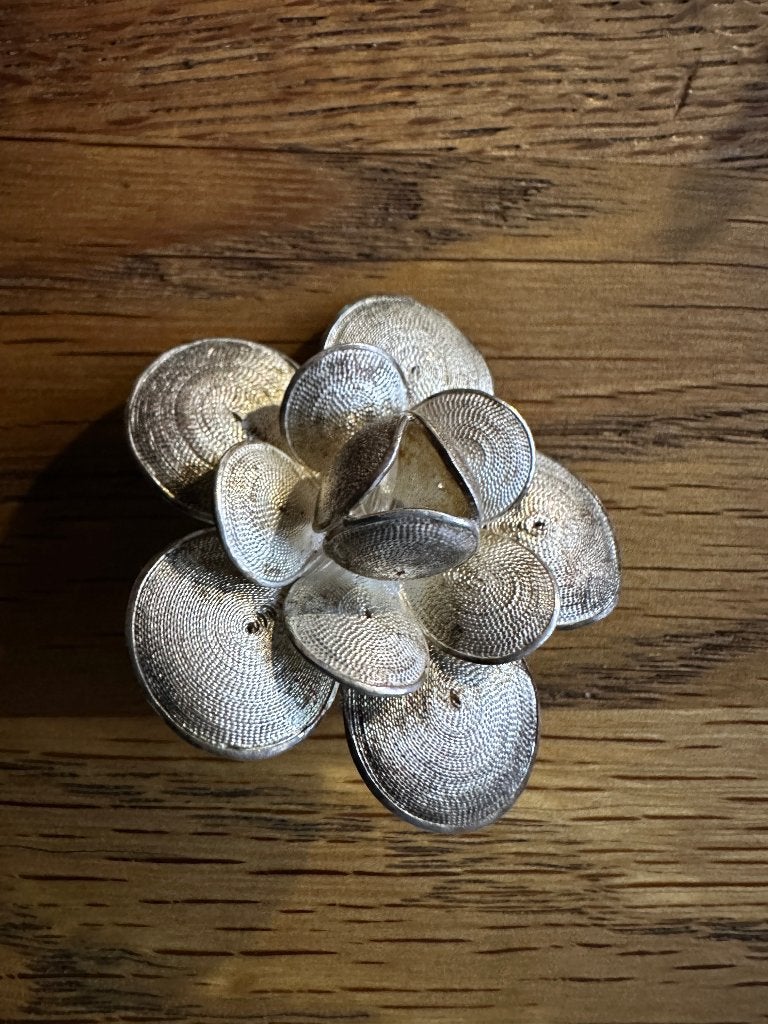 zilveren broche Indonesie antiek, Verzenden