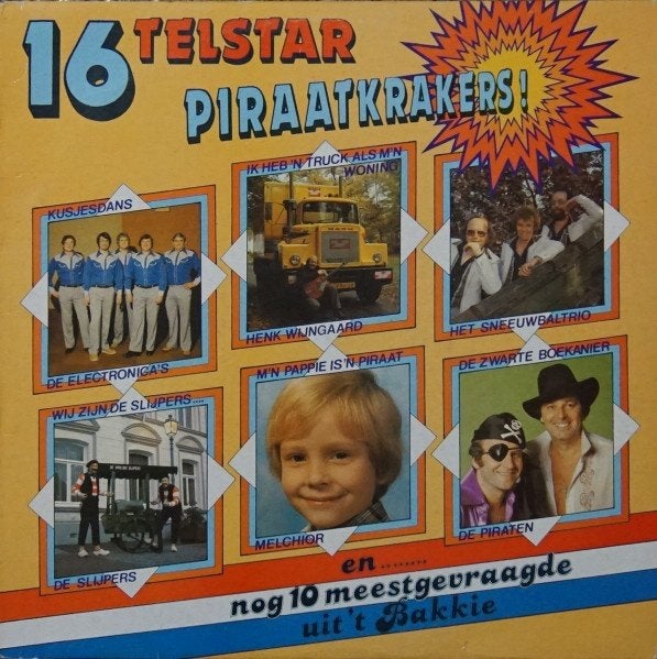 16 Telstar Piraatkrakers - Diverse artiesten, Ophalen of Verzenden, Gebruikt, 12 inch