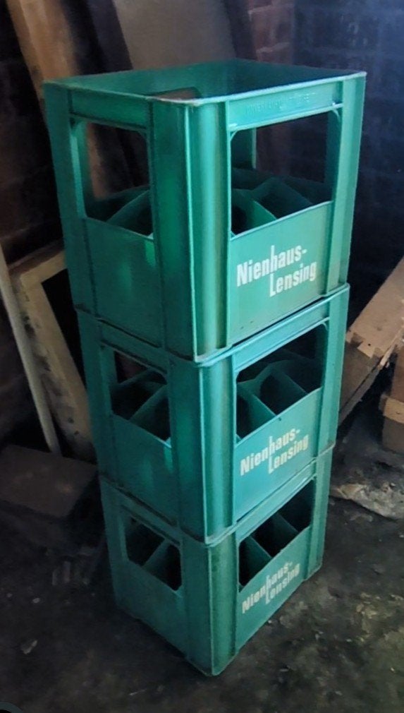 Leuke Vintage Kratten (10x groen, 2x bruin), Ophalen