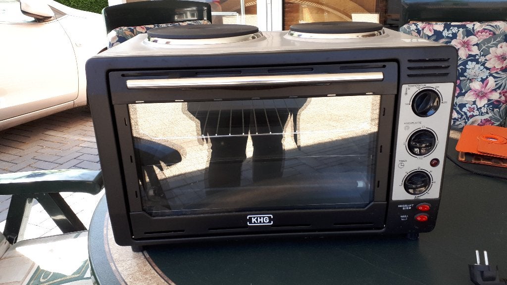 oven grill met 2 kookplaten, Witgoed en Apparatuur, Ovens, Ophalen, Zo goed als nieuw, Vrijstaand, Minder dan 45 cm